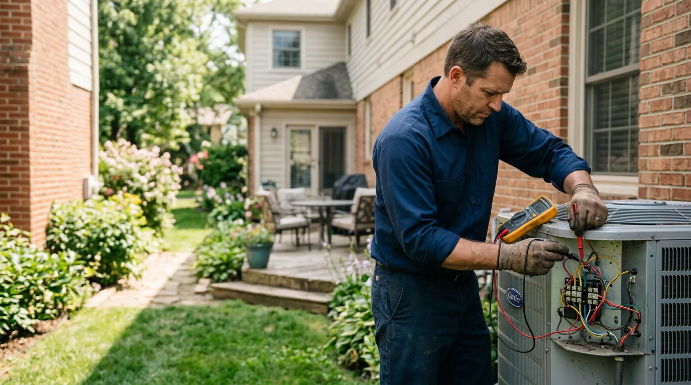 HVAC technician working near Castalian Springs, TN